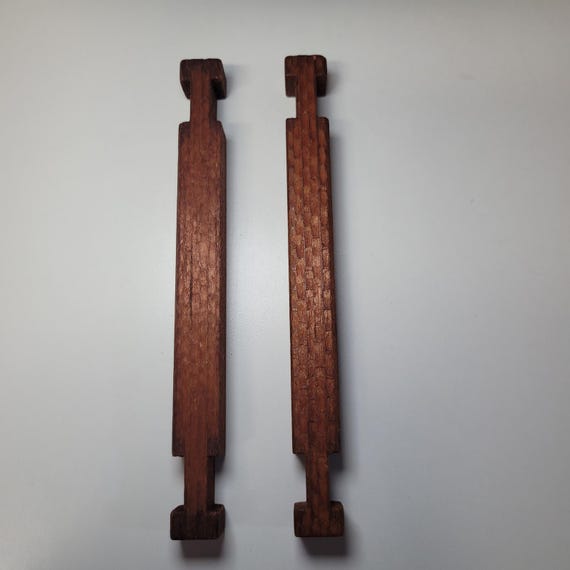 Vintage Square Wooden Building Blocks 7.5 Inch Replacement Logs Set of 2