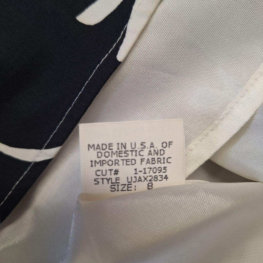 Robe Noire Ceinturée David Meister Taille 8 Manches 3/4 - Fabriquée USA - Neuve Avec étiquette