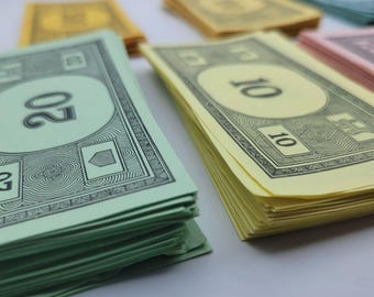 Monopoly Replacement Money Dollars Vintage 1974 Original Parts Pieces Craft