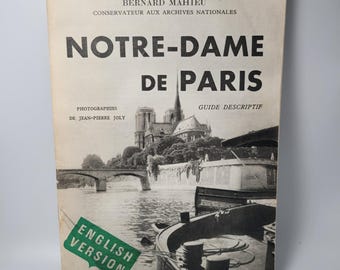 Guía turística francesa de la catedral de Notre Dame de París (versión en inglés)