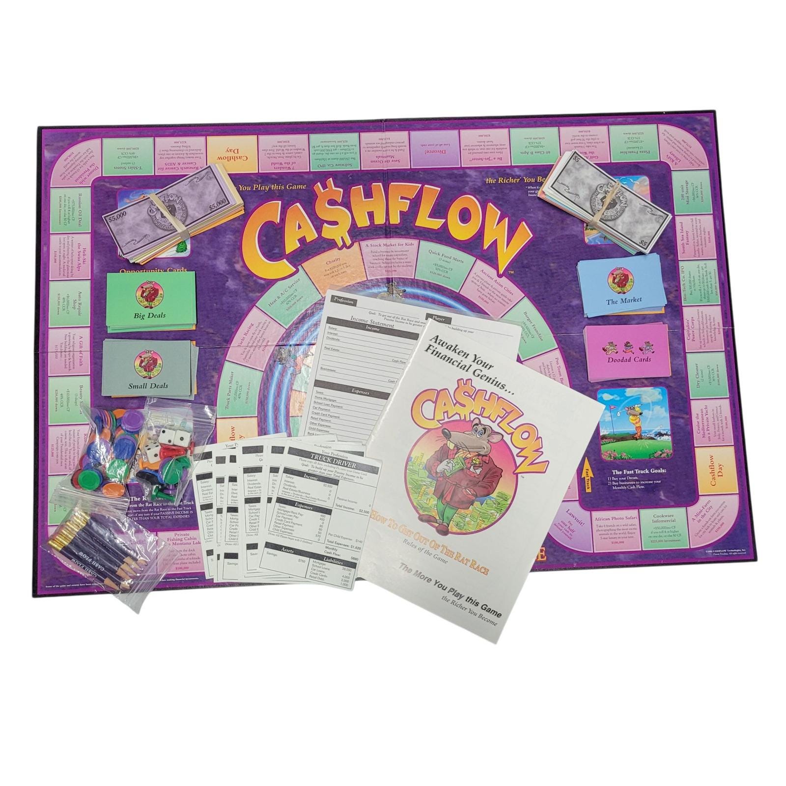Cashflow Board Game How to Get Out of the Rat Race Robert Kiyosaki