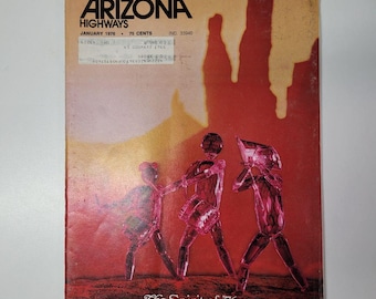 Arizona Highways Artwork Magazine January 1976 Spirit Centennial Vintage History