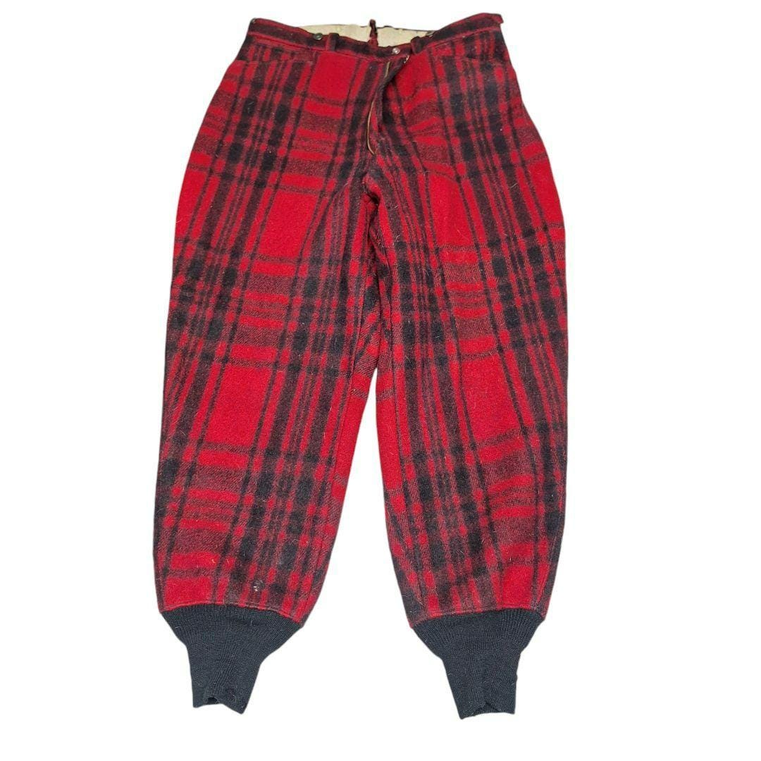 Soo Woolen Mills Pants Red Plaid Hunting Yooper Michigan Mens - Etsy