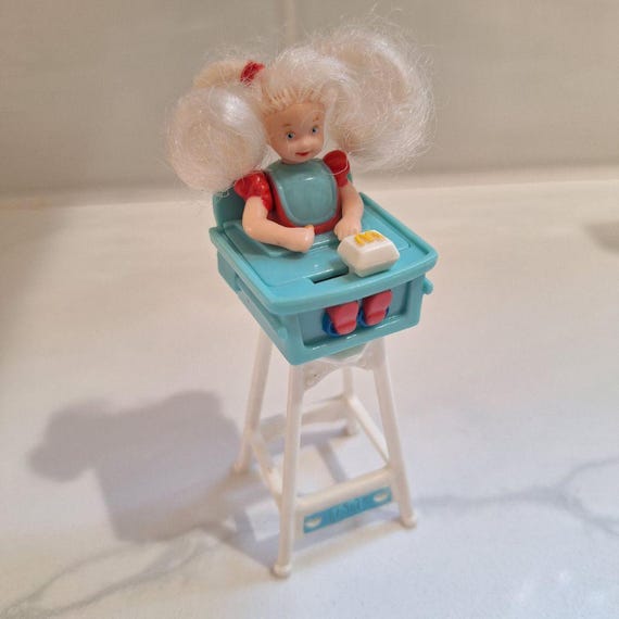 1998 Mattel Kelly Barbie High Chair Mcdonalds Moves Happy Meal