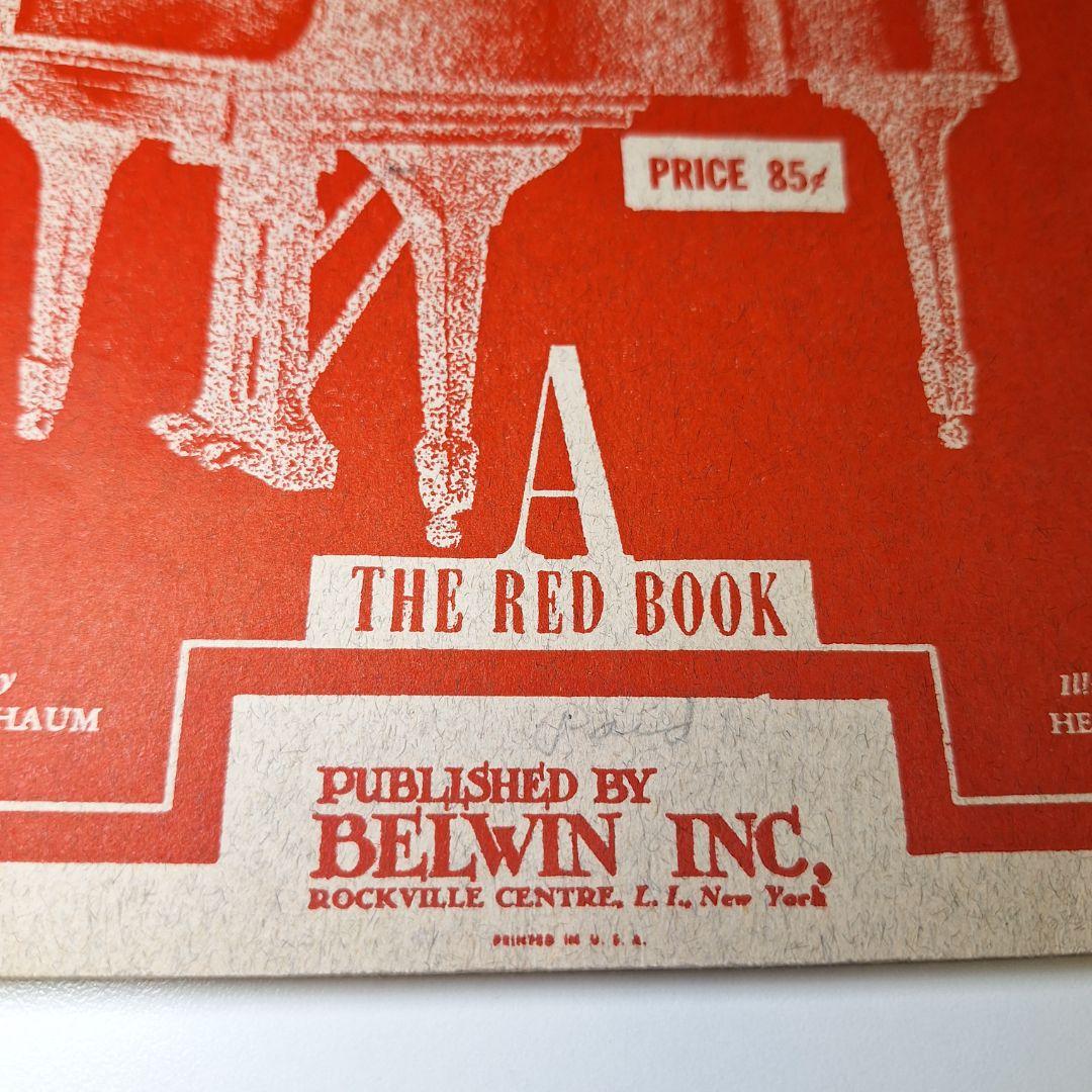Piano Course Red Book A Schaum Music Vintage Education Teach 1945