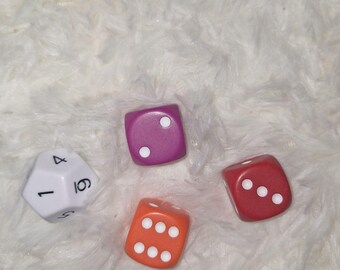 Large 12 Sided Dice Set: 1-Inch Replacement Game Pieces