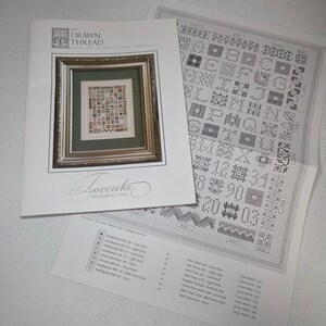 The Drawn Thread Toccata Number One Cross Stitch Sampler Pattern Booklet 2003