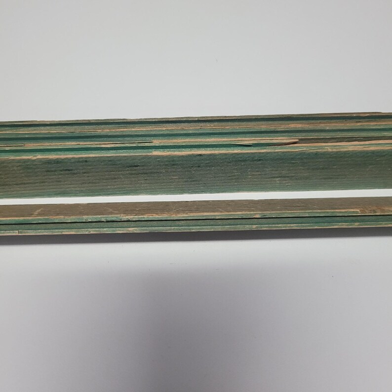 Vintage Lincoln Log Green Painted Wood Slats Set of 4 Rustic ...