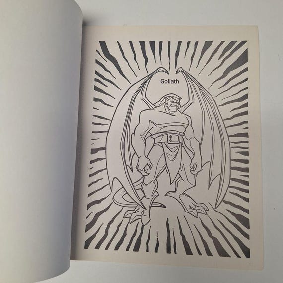 Gargoyles Activity Coloring Book Marker Paint Crayon Vintage 90s