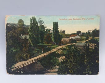 Benmiller Near Goderich Postcard 1911 Antique Lithographic Pickford Michigan