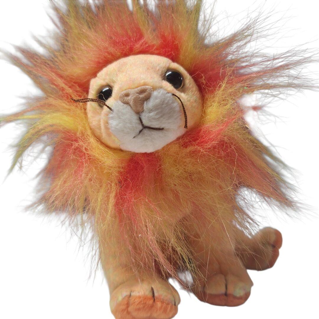 Ty Beanie Baby Bushy 2000 Lion Plush Orange Neon Cat Jungle