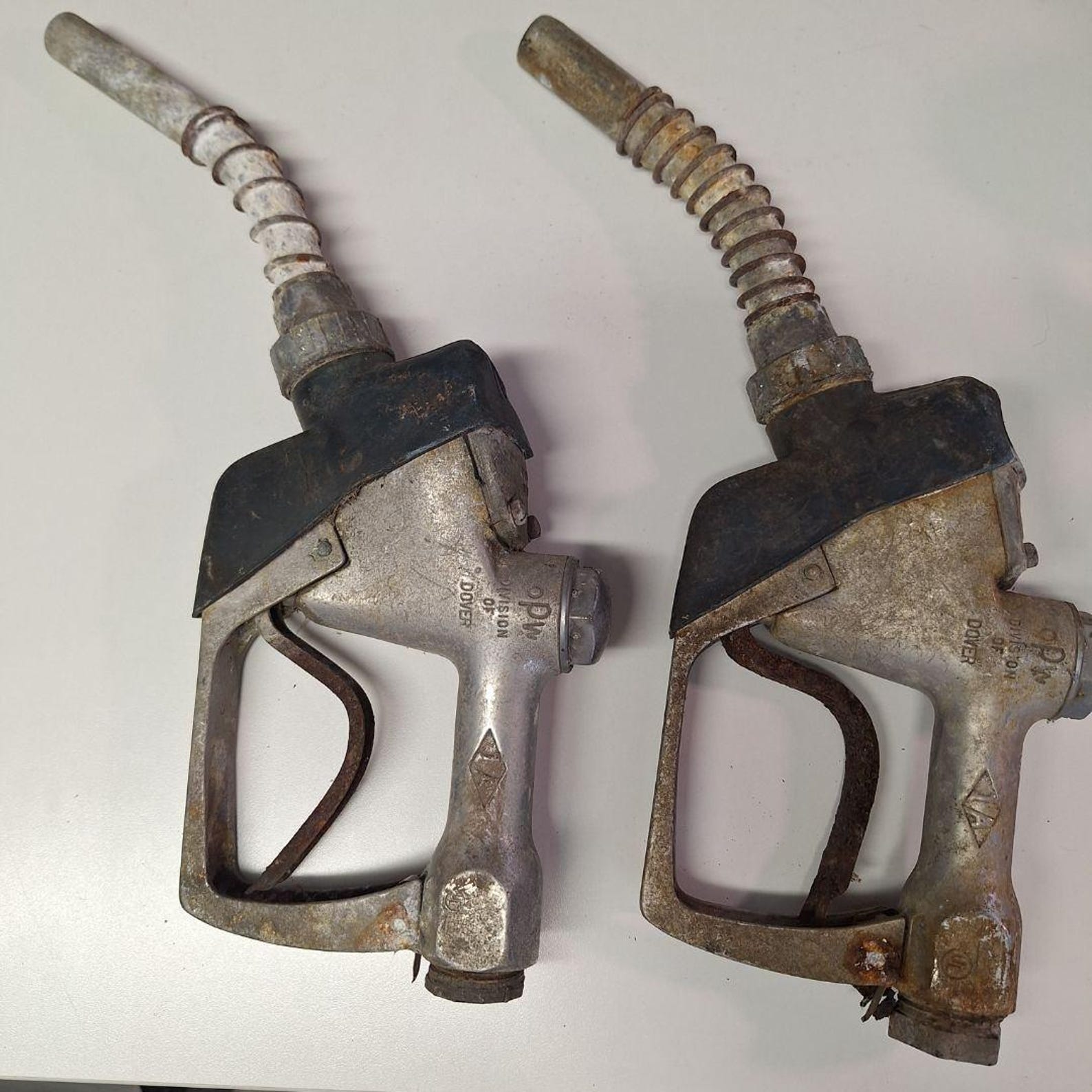 Vintage OPW 50 Gallon Gas Pump Handles Pair Garage Decor Rustic - Etsy