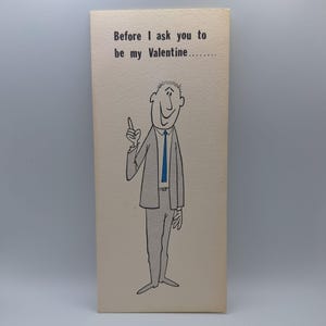 Cartão de felicitações vintage Hallmark Valentine Design contemporâneo Humor colecionável
