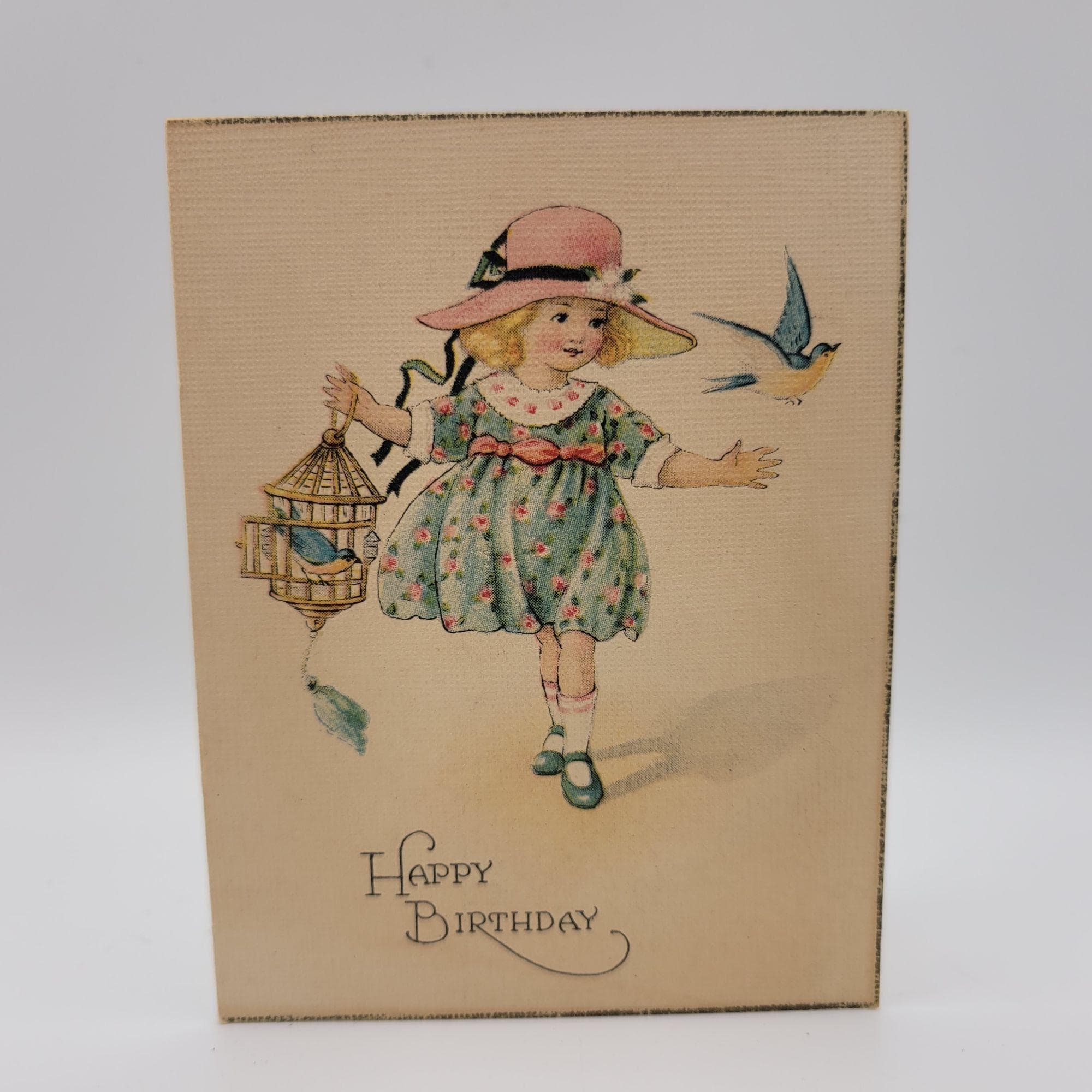 Tarjeta De Felicitación De Cumpleaños Para Abuela, Diseño De Colibrí Multicolor Para Abuela, Feliz Cumpleaños A