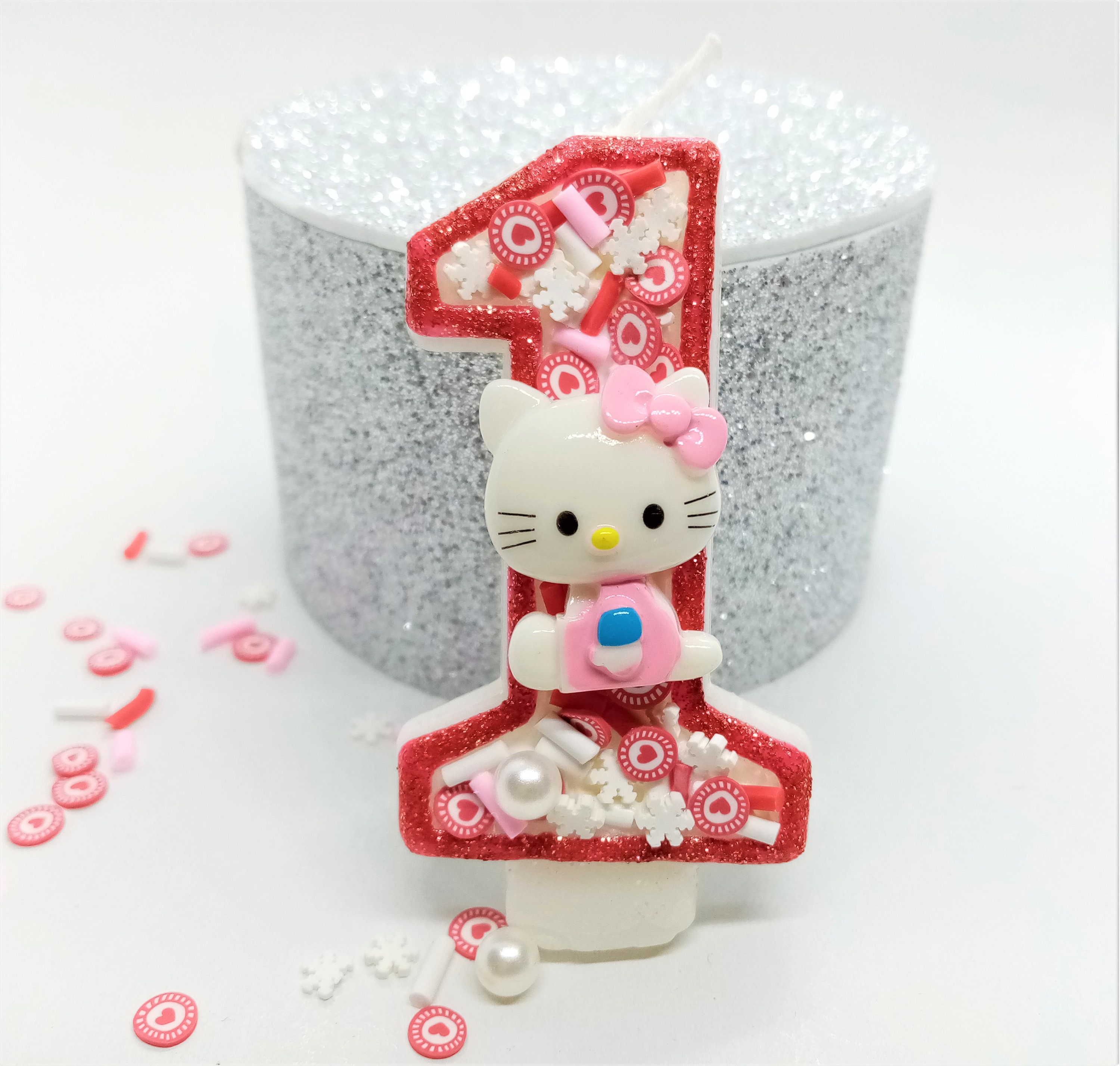 Hello Kitty birthday candle Custom candles Etsy