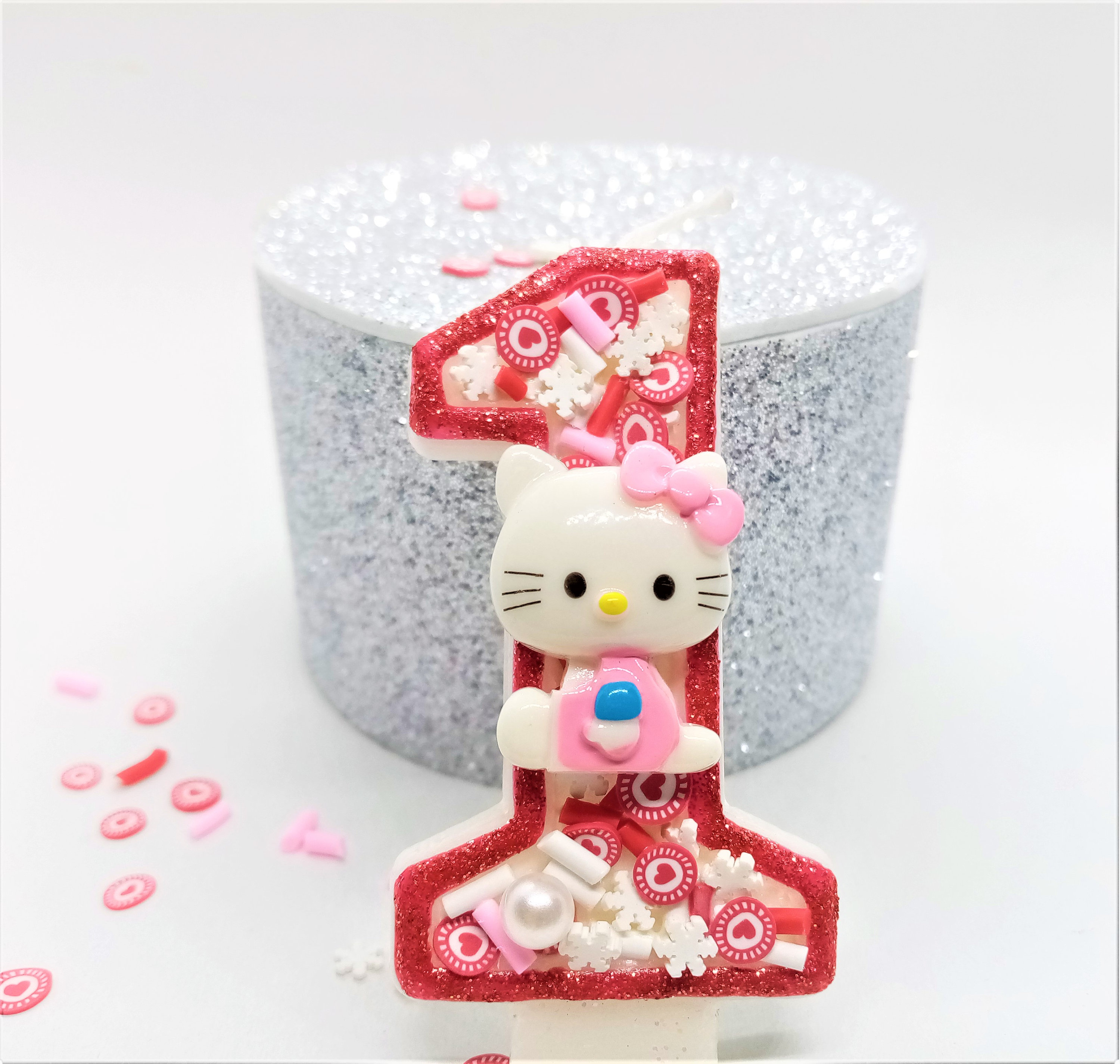 Hello Kitty birthday candle Custom candles Etsy
