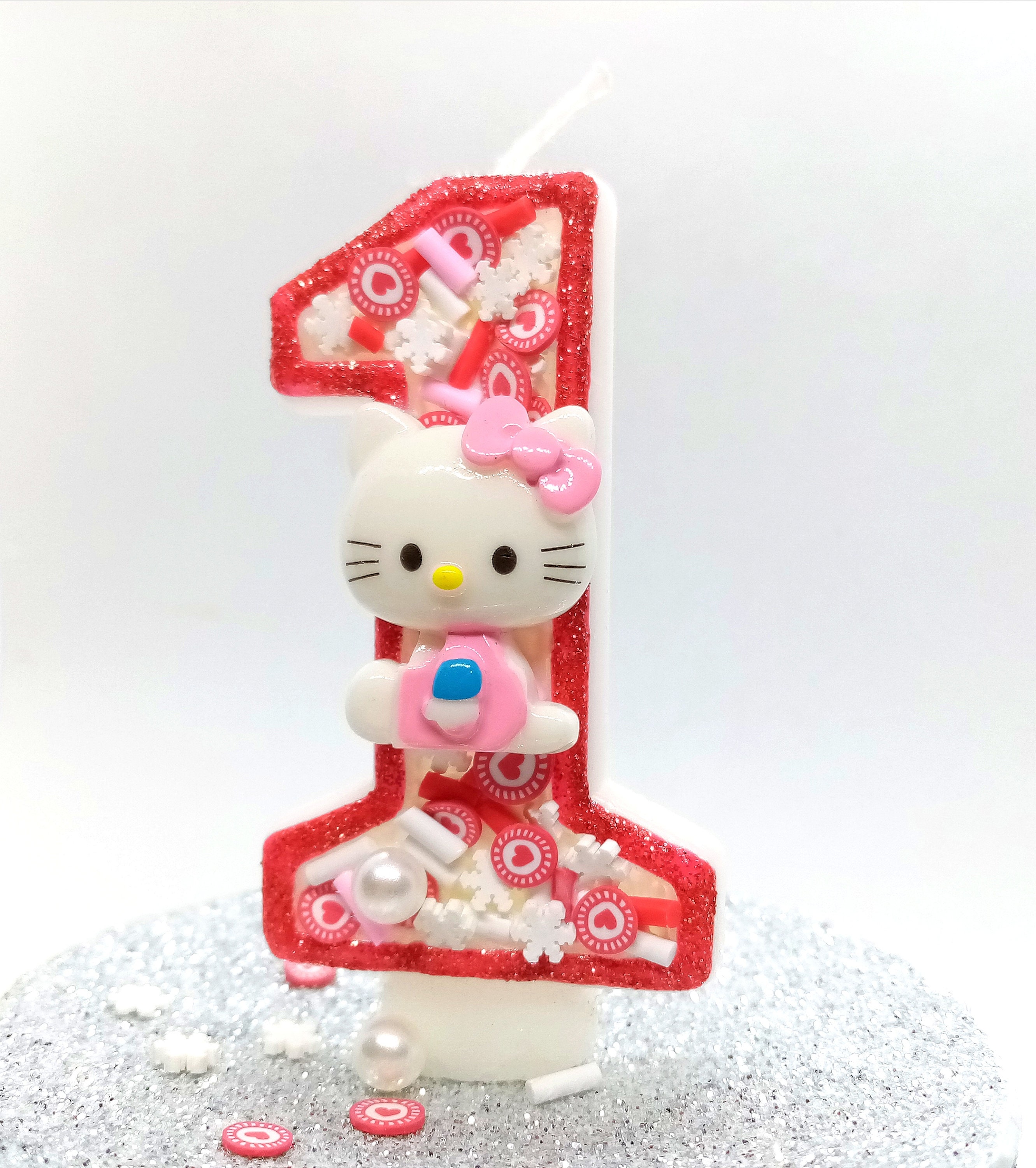 Hello Kitty birthday candle Custom candles Etsy