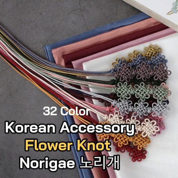Flower Knot Norigae Traditional Korean Accessory Knot Craft Ornament
