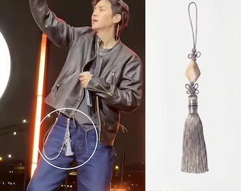 BTS Concert Norigae Tassel, Korean Traditional Hanbok Accessory, Modern Kpop Bag Charm & Waist Keychain, ARMY Gift, Korean Style Pendant