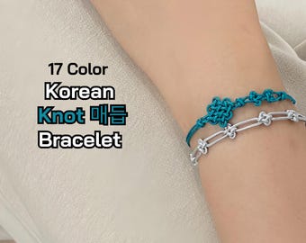 Korean Traditional Flower Knot Bracelet Friendship Luck String Bracelet