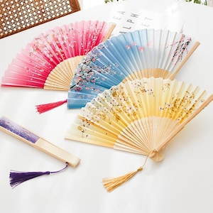 Folding Fan Korean Traditional Bamboo Hand Fan