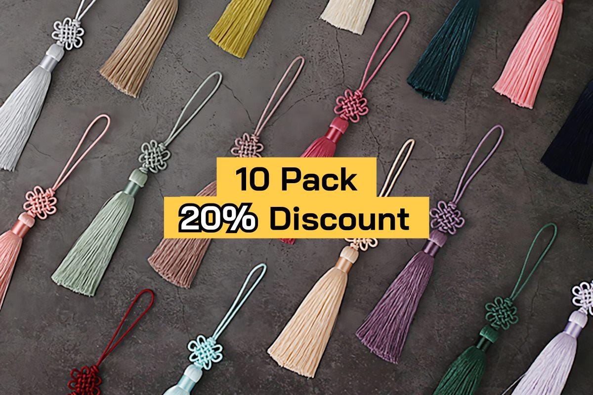 Traditional Korean Tassel Accessory Charm Gift Wrapping (10PCS)