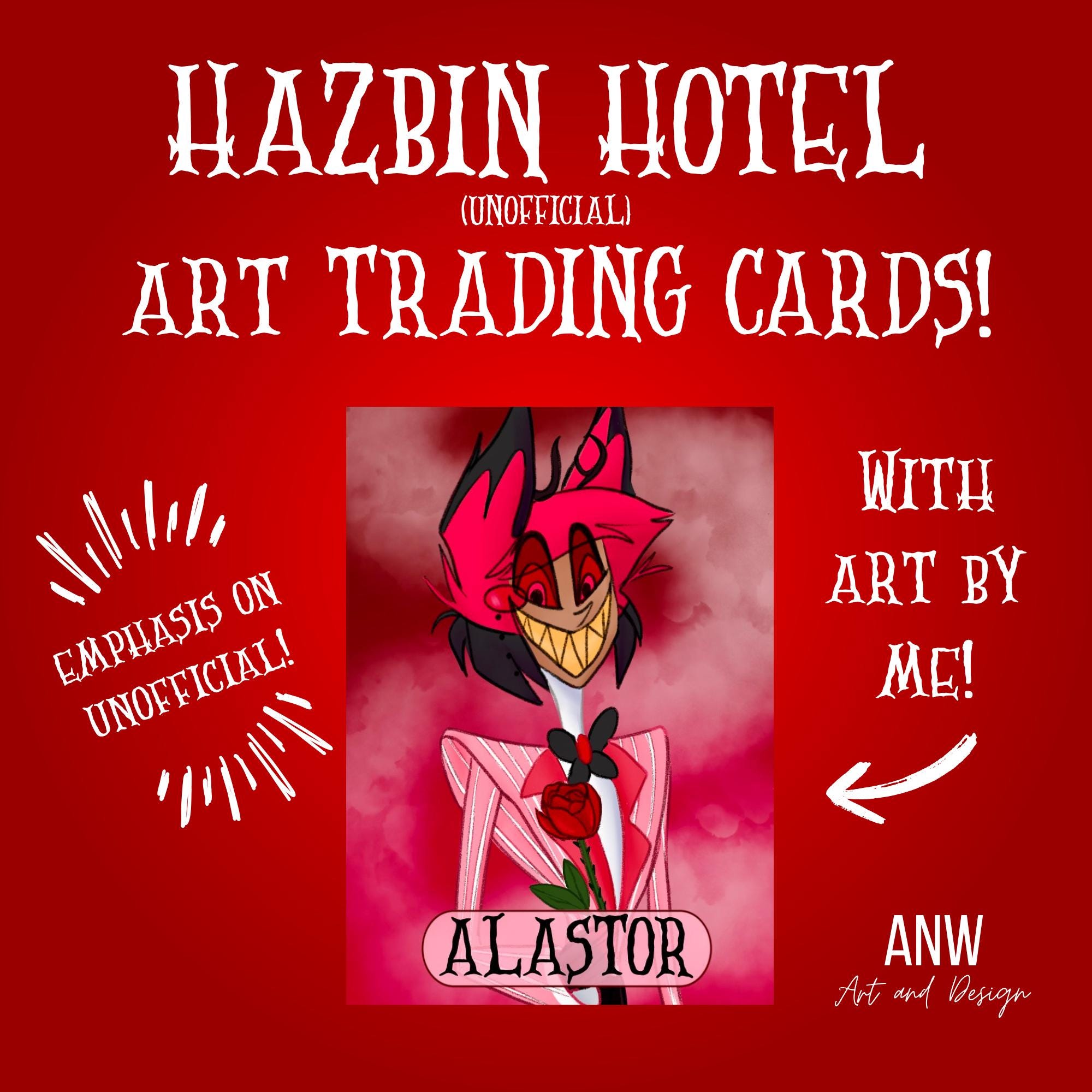 Hazbin Hotel Lucifer Trading Cards - Etsy