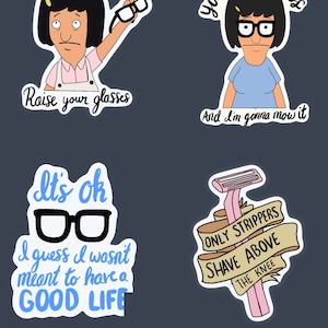 Bob’s Burgers inspired stickers
