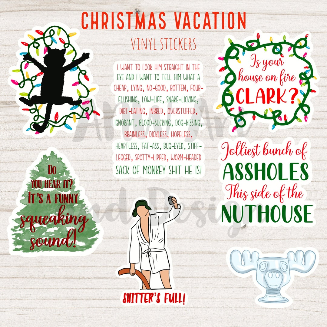 Christmas Vacation Vinyl Stickers Etsy