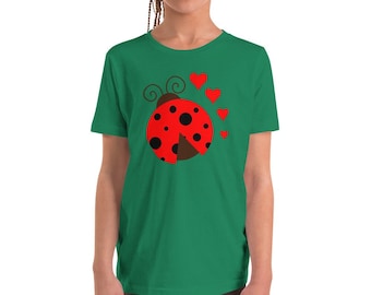 Ladybug Shirt Love Heart Lady Bug Unisex T-Shirt