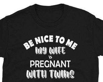 Pregnancy Announcement, T Shirt Pregnant, Shirt Twins Baby Reveal Mom Shirt, Gift for Mom