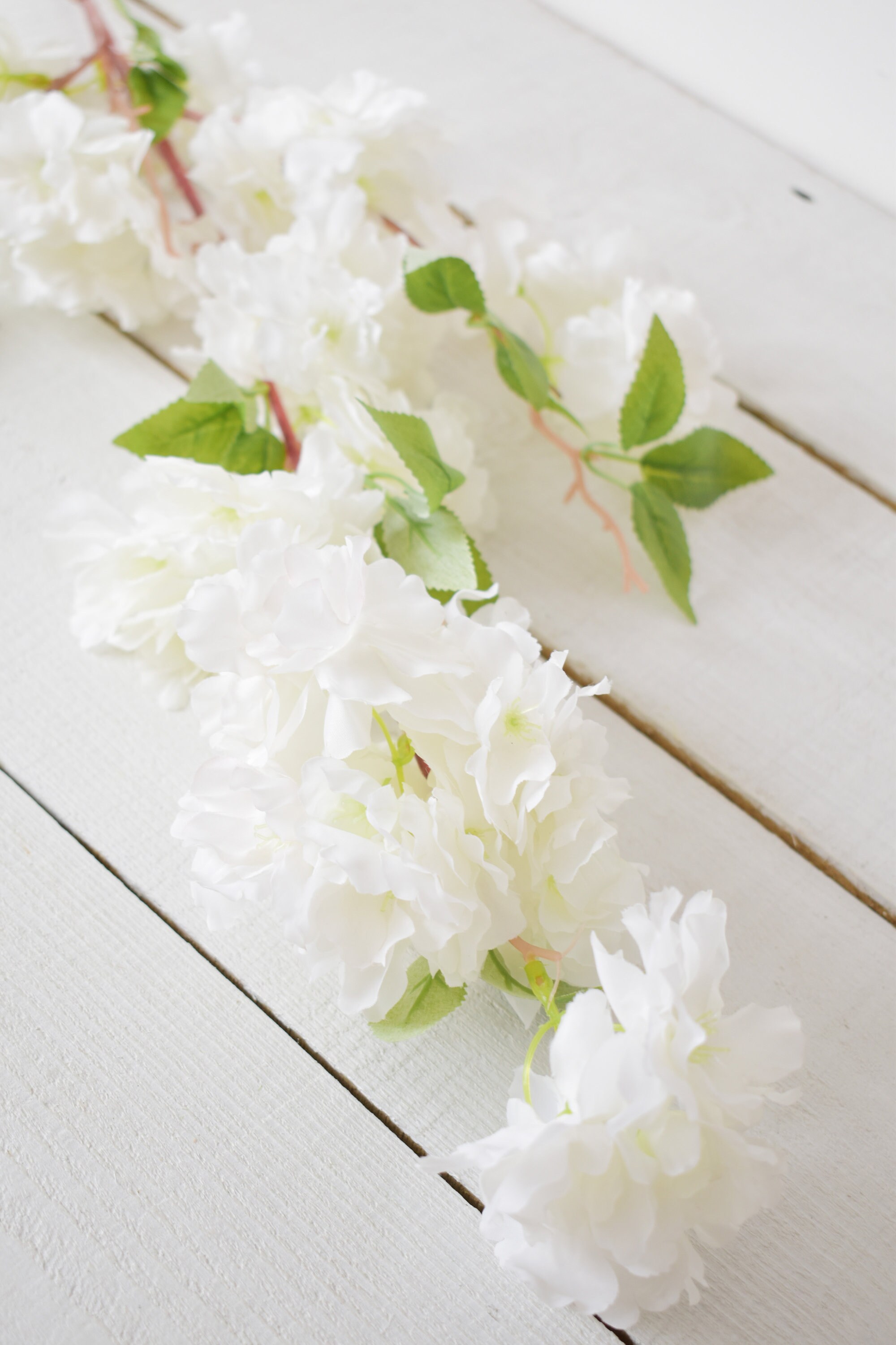 White Cherry Blossom Artificial Cherry Blossom Ivory Silk Etsy