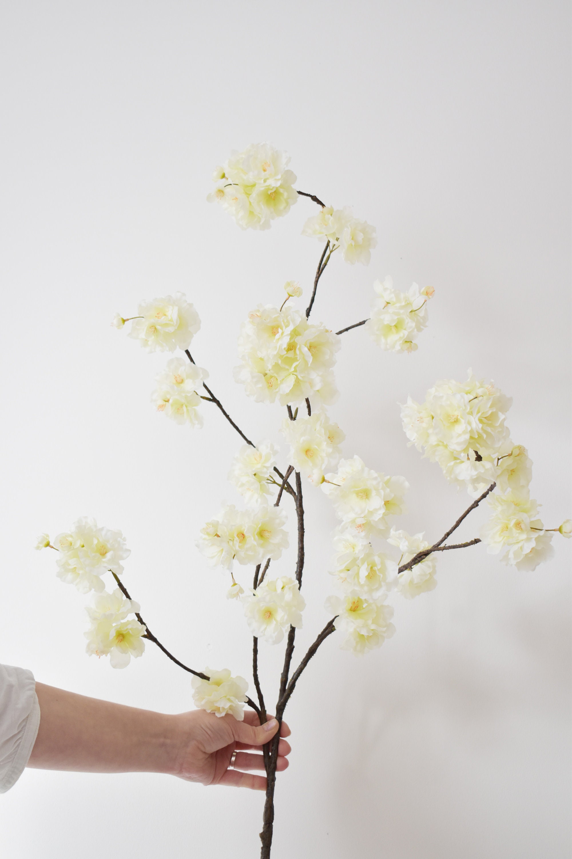 Luxury Cherry Blossom Cream Cherry Blossom Silk Flowers Faux Etsy UK