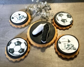 Juego de galletas de fútbol.