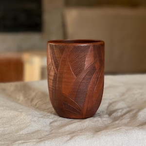 530ml / 18.65 fl.oz. Tall Pottery Tumblers. Stoneware Ceramic Coffee Mug. Tapered Tumbler. Latte mug. Handmade Eco Pottery Tumbler
