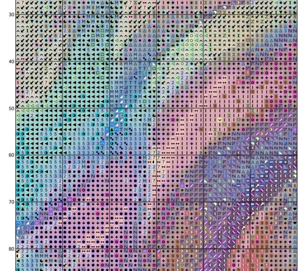 Mermaid Cross Stitch Pattern, PDF Instant Download, Sea Ocean Fantasy ...