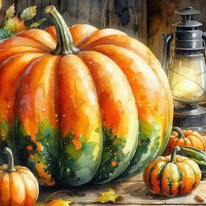 Pumpkin Art Cross Stitch Pattern, PDF Instant Download, Full Coverage, Fall Autumn Root Vegetable Halloween Counted X Stitch Pattern