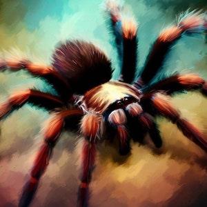 Tarantula Cross Stitch Pattern, PDF Instant Download, Spider, Arachnid X Stitch Pattern, Hand Embroidery, Large Cross Stitch, DMC Thread