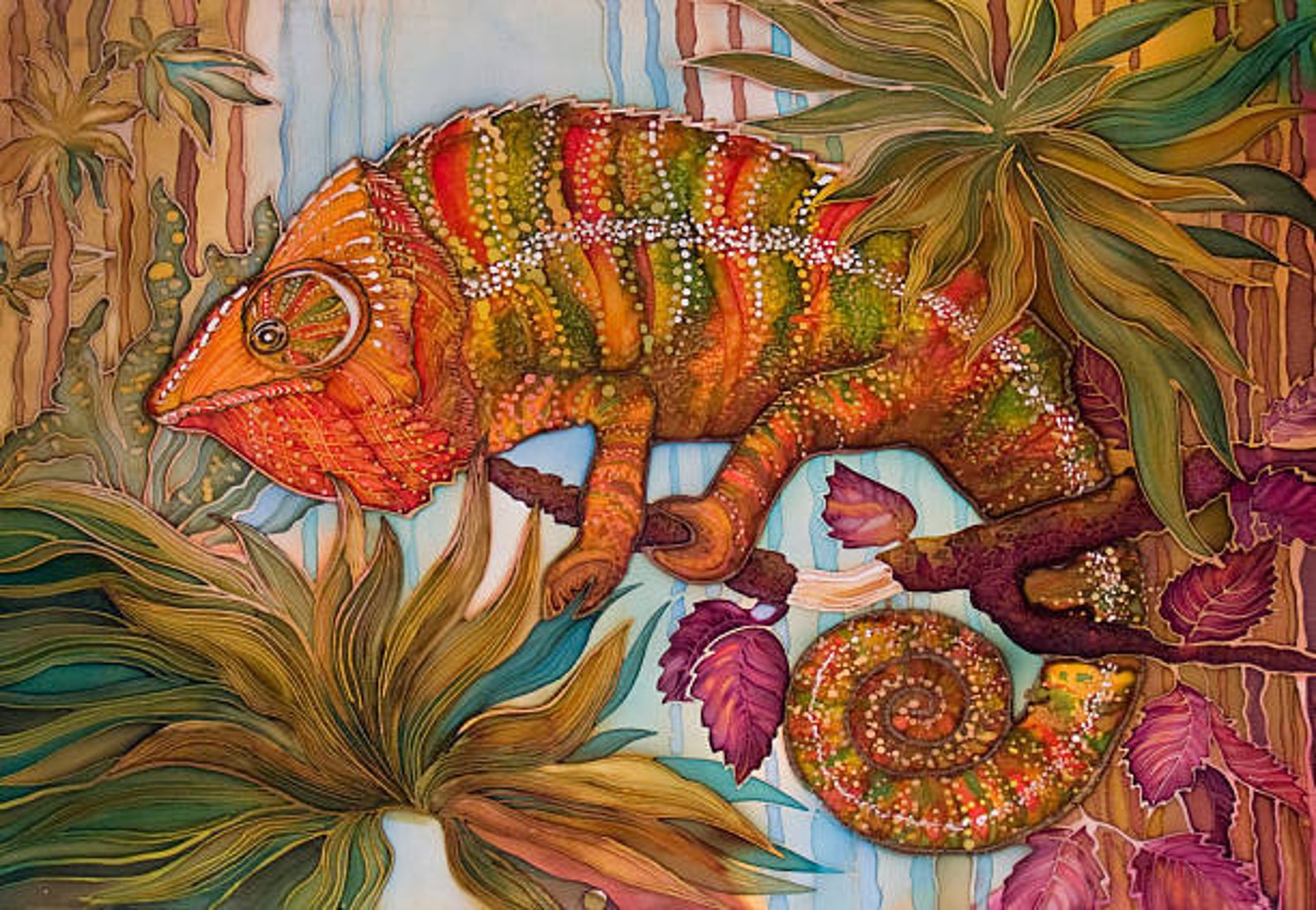 Chameleon Cross Stitch Pattern PDF Instant Download Cross Etsy