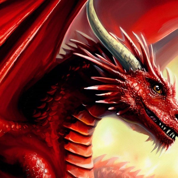 Welsh Dragon Y Ddraig Goch Cross Stitch Pattern, PDF Instant Download, Red Dragon X Stitch, Counted Cross Stitch, Hand embroidery Pattern