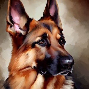 Alsatian Cross Stitch Pattern, PDF Instant Download, Pet, Dog Breed, Animal, Hand Embroidery Pattern, Counted Cross Stitch, X Stitch Pattern