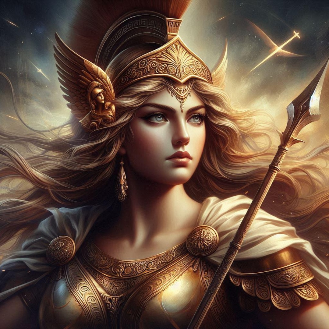 Athena Greek Goddess of Wisdom, Warfare and Handicrafts Cross Stitch ...