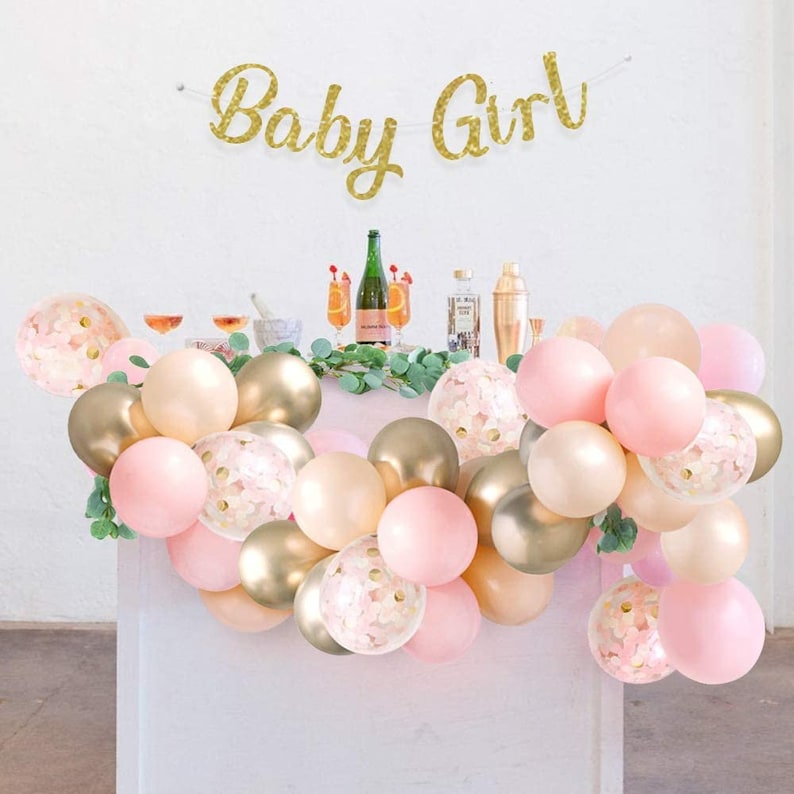 Baby Shower Balloon Arch Pink Peach Blush Balloon Garland Kit - Etsy
