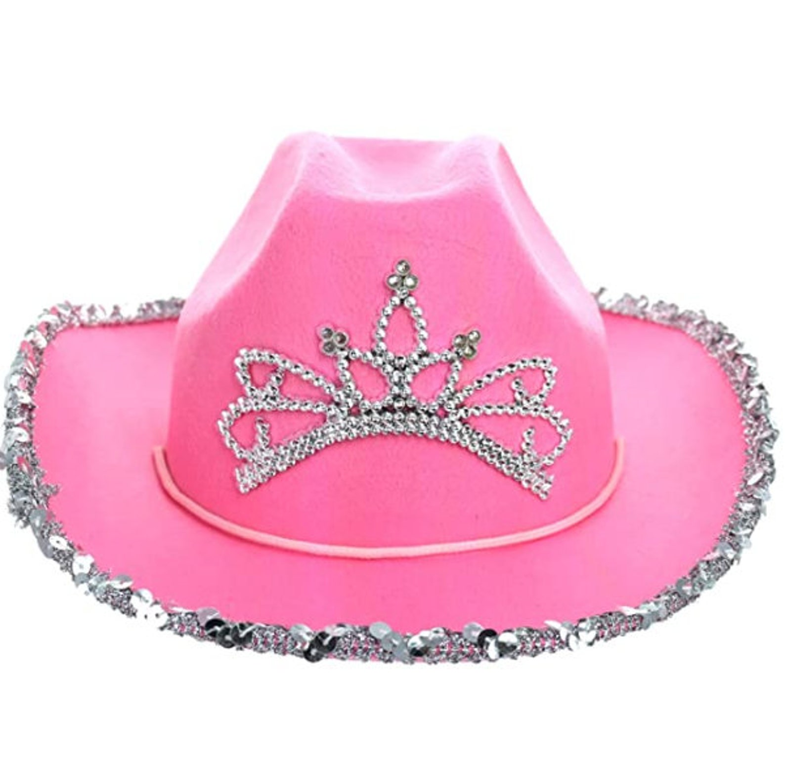 Princess Cowgirl Hat Pink Light up Cowboy Hats Blinking Tiara | Etsy