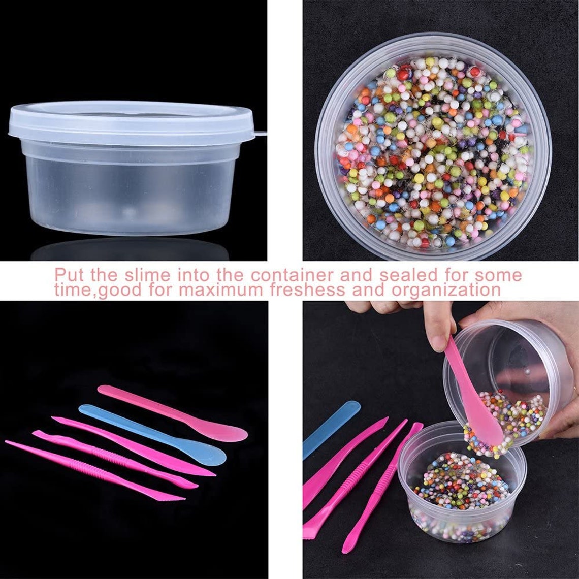 16 pack Slime Storage Containers with Lids DIY Slime Supplies Etsy