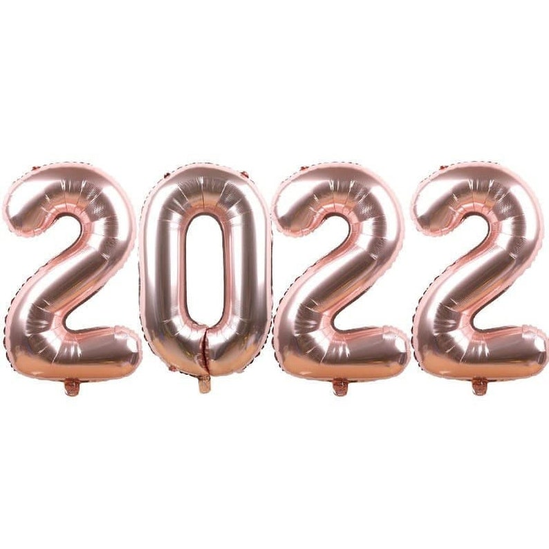 2022 40 Inch Balloons Set Aluminum Foil Number Balloons 2022 Etsy