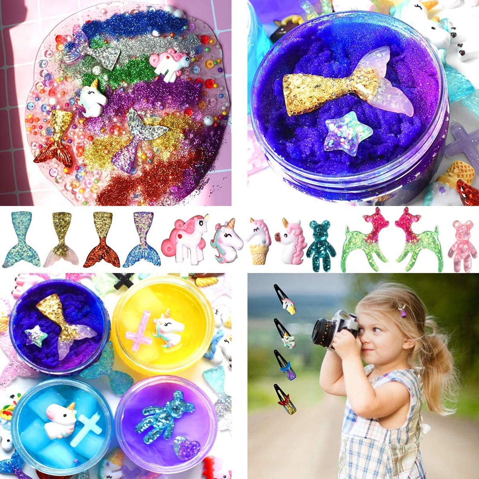 107pcs Slime DIY Supplies Kit Add Ins Slime Extras Clear Jars Etsy