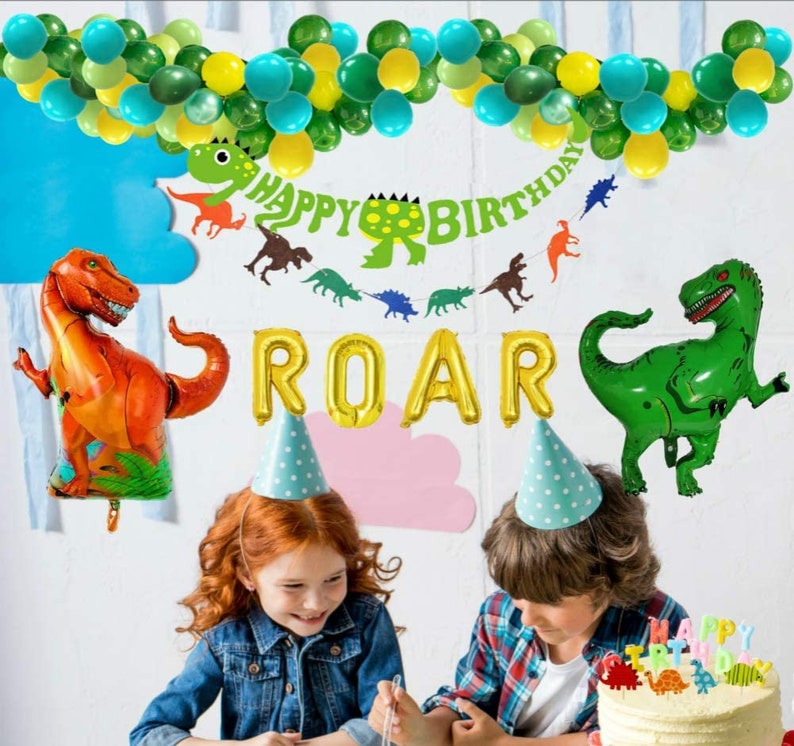 Dinosaur Birthday Party Decorations Roar Party Supplies Little Etsy