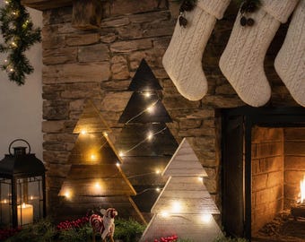 Pallet Wood Mini Christmas Trees! Rustic Winter Decor, Farmhouse Christmas Tree, Holiday Decor, Christmas, Outdoor & Indoor.