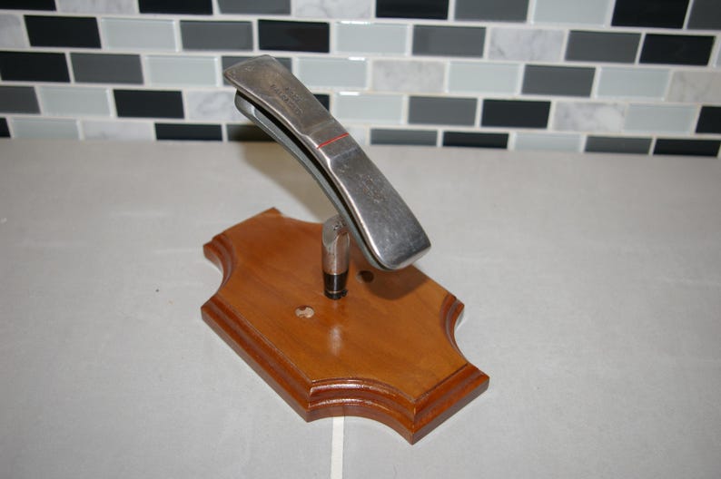 Putter Hat Rack Vintage Knight One Shot Putter Golf Club Hat Rack on Cherry - Etsy